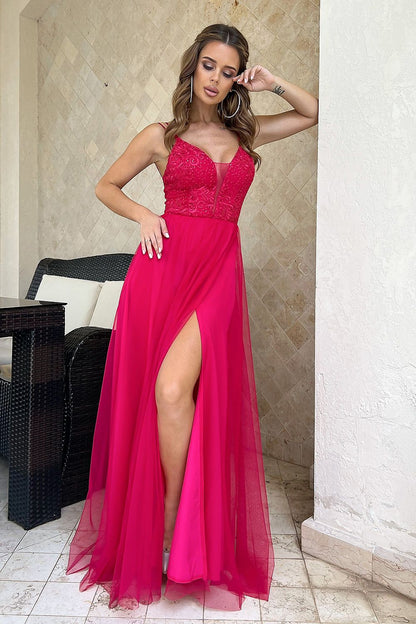 Robe longue Bicotone - rosé / 34