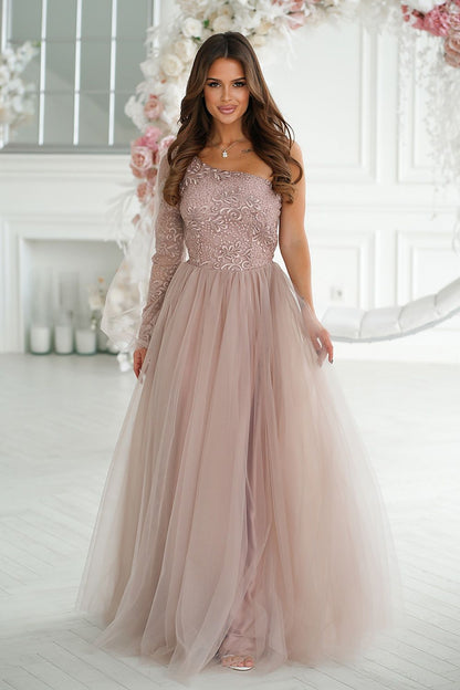 Robe longue Bicotone - rosé / 34