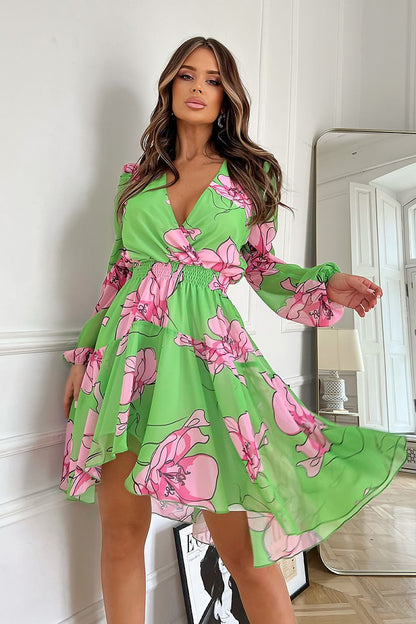 Robe de jour Bicotone - vert 2 / 34