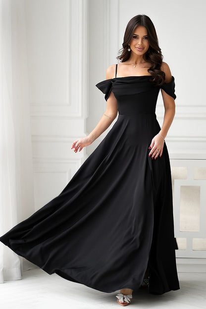 Robe longue Bicotone - noir / 34