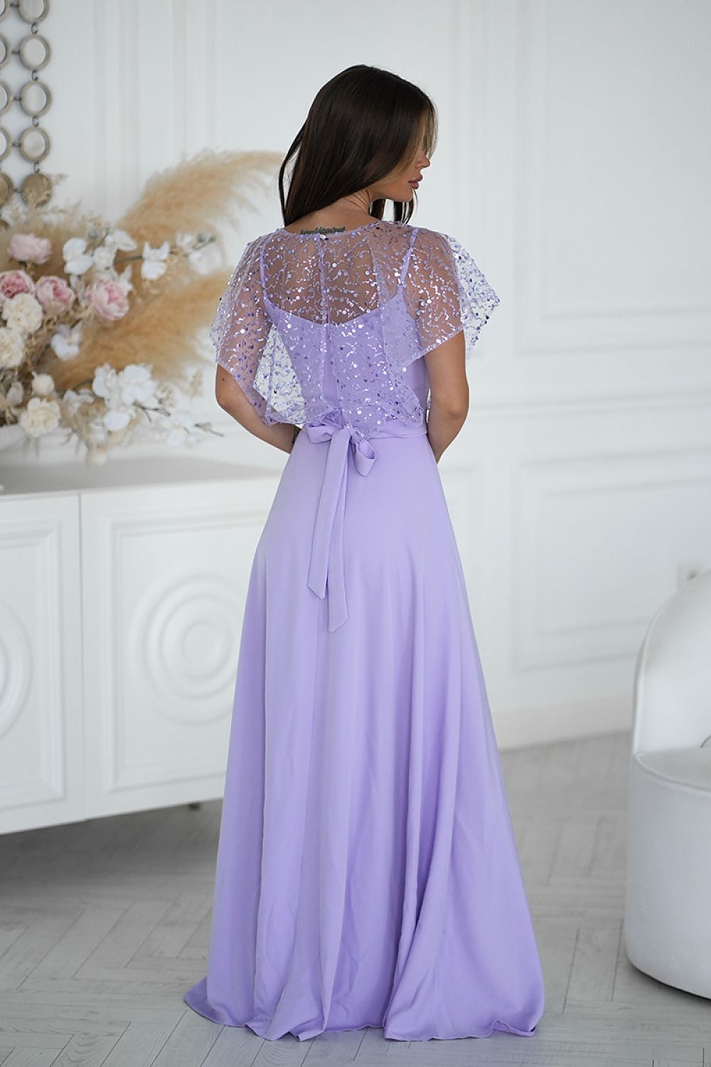  Robe longue model 219693 Bicotone 