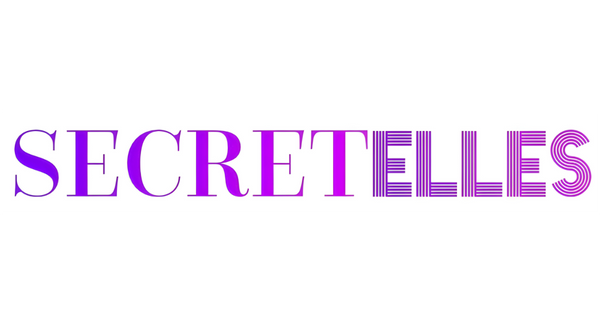 Secretelles logo Purple 'SECRETELLES' text on a white background